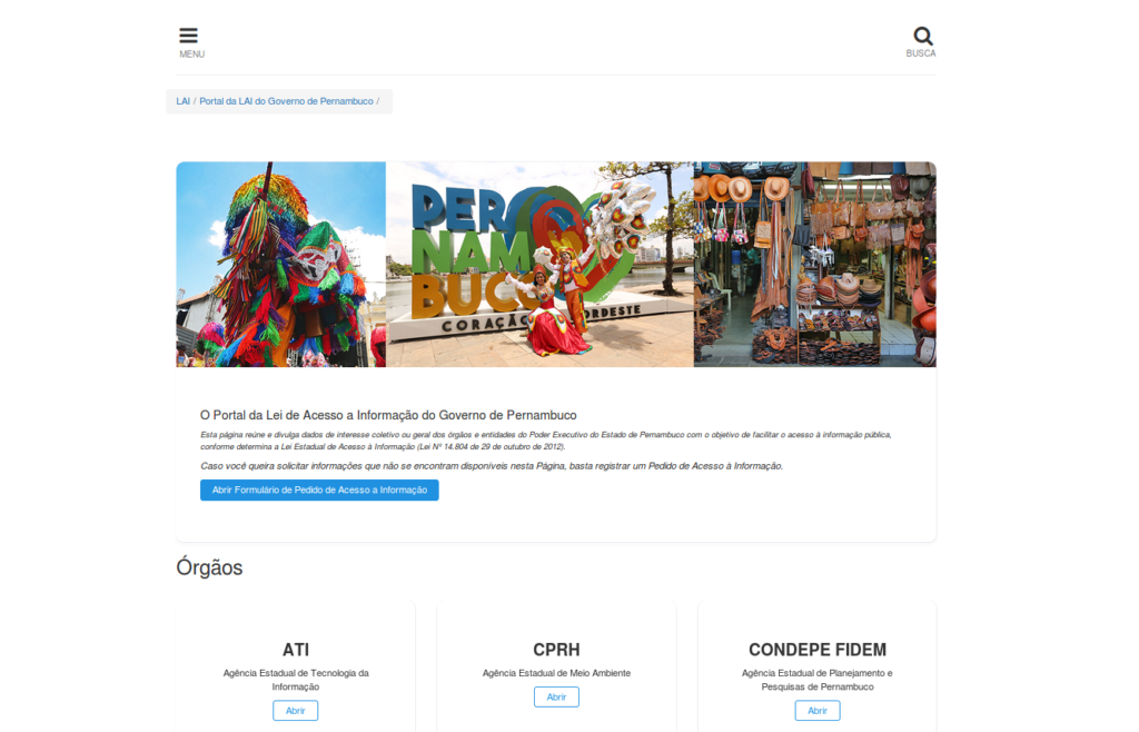 Governo do Estado lança novo portal da LAI