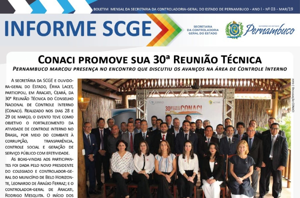 Informe SCGE em sua terceira edição