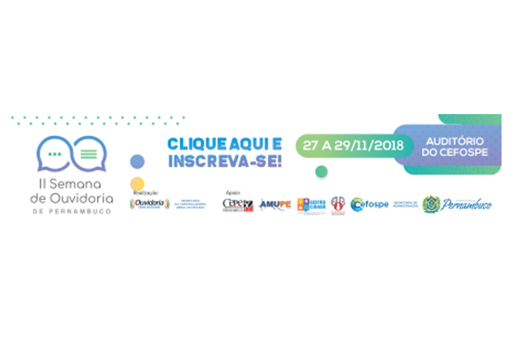 II Semana de Ouvidoria de Pernambuco