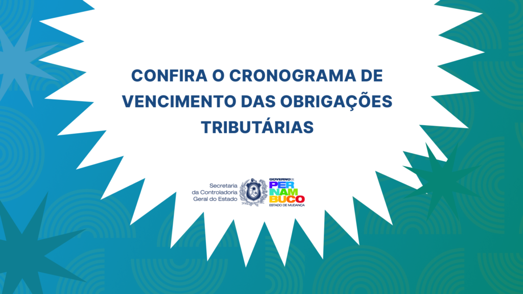 SCGE divulga Cronograma anual de Vencimento das Obrigações Tributárias para 2024